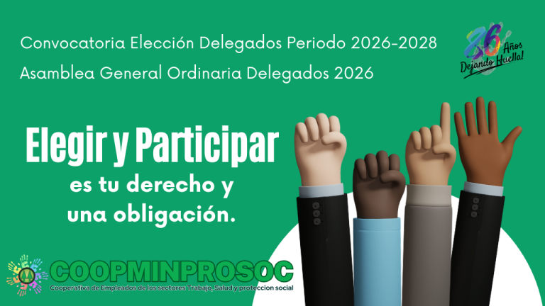 Convocatoria Asamblea General Ordinaria de Delegados 2026 – Coopminprosoc